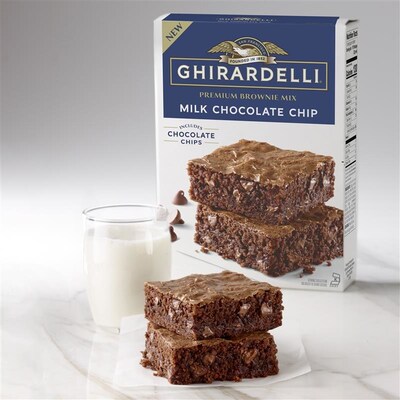 Ghirardelli® Sweetens The Baking Aisle For Milk Chocolate Fans with All-New Milk Chocolate Chip Brownie Mix Ghirardelli® Sweetens The Baking Aisle For Milk Chocolate Fans with All-New Milk Chocolate Chip Brownie Mix