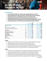 DOTT PUBLISHES Q4 AND FY 2025 FINANCIAL REPORT