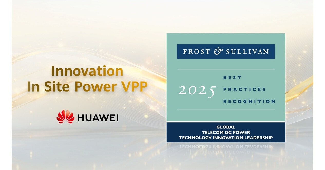Huawei Site Power Solution Wins Frost & Sullivans Global Best Practices Award
