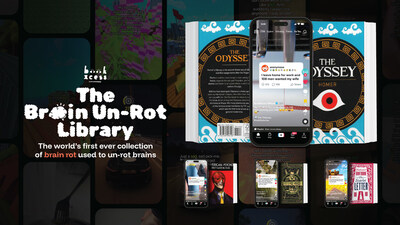 The Brain Un-Rot Library is a series of social media content that feature 100 of the worlds best loved books, The Brain Un-Rot Library is a series of social media content that feature 100 of the worlds best loved books,