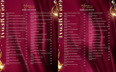 Complete list of 2026 Gold Medal winners. (PRNewsfoto/Wynn Resorts (Macau)) Complete list of 2026 Gold Medal winners. (PRNewsfoto/Wynn Resorts (Macau))