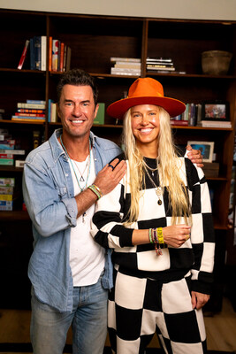 Siblings and entrepreneurs Blake Mycoskie, founder of TOMS and founder of We Are ENOUGH and Paige Mycoskie, founder of Aviator Nation