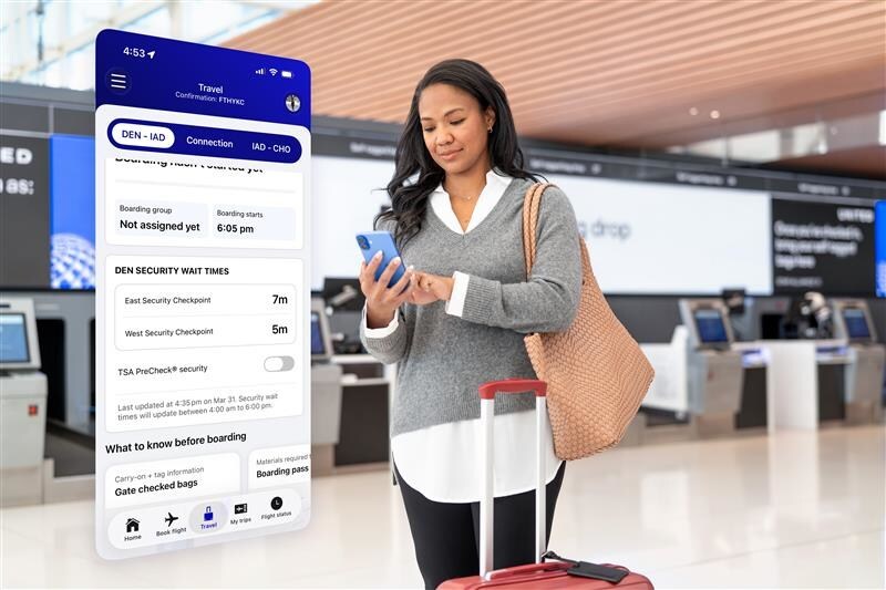 New TSA Wait Time Tracker Now Available in the Award-Winning United Mobile App