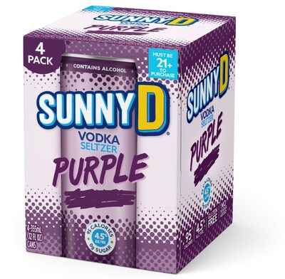 SunnyD Vodka Seltzer PURPLE 4-Pack