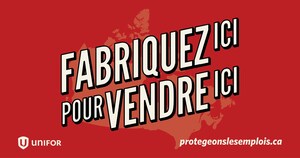 Unifor lance un appel en faveur de règles « Fabriquez ici pour vendre ici » un an après l'imposition par Trump de tarifs douaniers sur l'automobile
