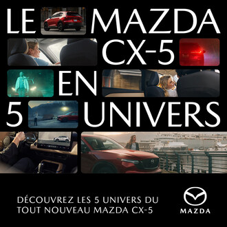 LE MAZDA CX-5 EN 5 UNIVERS (Groupe CNW/Mazda Canada Inc.)