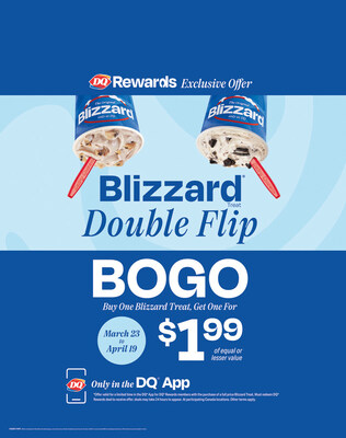 BOGO $1.99 BLIZZARD deal (CNW Group/Dairy Queen Canada)