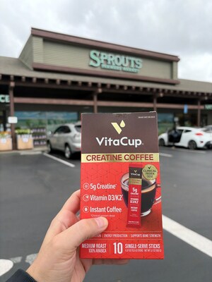 VitaCup's Creatine Instant Coffee Sticks