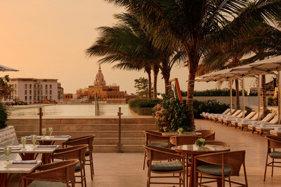 Panoramic views atop Four Seasons Hotel and Residences Cartagena
