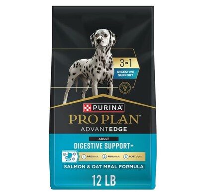 Purina Pro Plan AdvantEDGE Digestive Support Plus Adult dry dog food delivers Pro Plan’s most advanced nutrition, providing 3-in-1 digestive support for adult dogs.