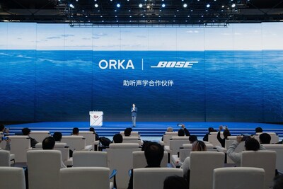 Orka CEO announces the Orka × Bose partnership at the AWE 2026 main stage, Shanghai, March 12, 2026. Orka CEO announces the Orka × Bose partnership at the AWE 2026 main stage, Shanghai, March 12, 2026.