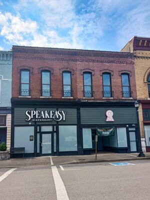 Speakeasy Dispensary, located at 108 E Main Street in historic downtown Princeton.