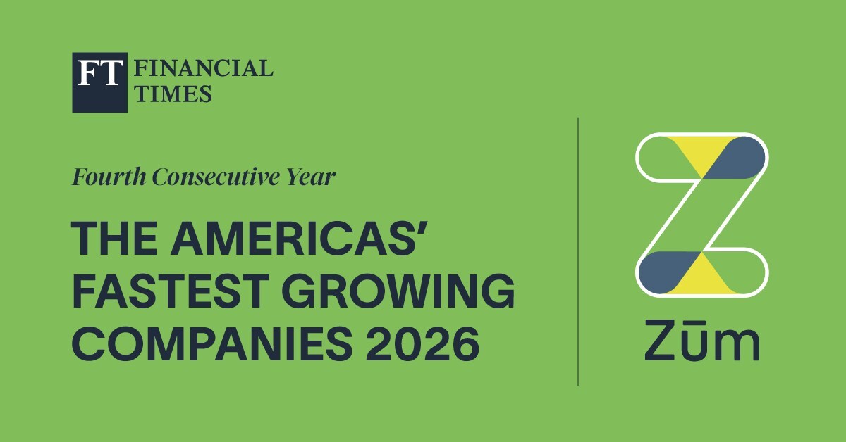 Financial Times Names Zum to Its 2026 List of Americas' Fast