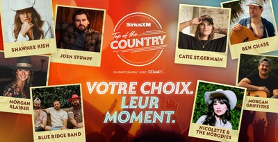 Les fans de musique country du Canada peuvent maintenant voter pour le concours Top of the Country de SiriusXM