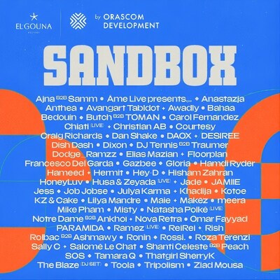 Line up for Sandbox Festival 2026