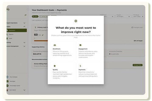 Arly Compass is the first AI guide purpose-built for youth program operations. It does not sit alongside the platform. It runs through it — surfacing the right guidance, to the right person, at the right moment, so operators can focus on what only people can do: showing up for the young people in their programs. Arly Compass is the first AI guide purpose-built for youth program operations. It does not sit alongside the platform. It runs through it — surfacing the right guidance, to the right person, at the right moment, so operators can focus on what only people can do: showing up for the young people in their programs.