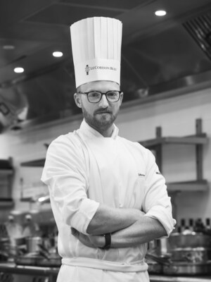 Le Cordon Bleu London Chef Sebastian Rast at Le Cordon Bleu London BW