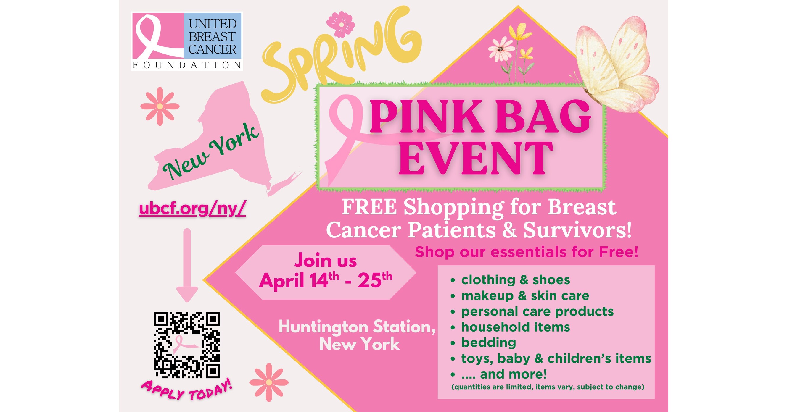 UBCF Offers Free Shopping for Breast Cancer Patients & Survivors April 14-25
