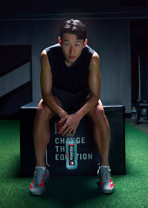 Son Heung-Min partners with Essentia® Water to “Change the Equation” and showcase the resilience, performance, and drive to rewrite your story on and off the pitch.