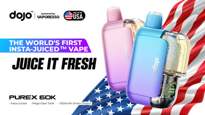 DOJO PUREX 60K, The World’s First INSTA-JUICED™ Vape