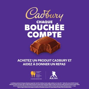 Cadbury invite les Canadiens à faire en sorte que « Chaque bouchée compte » dans le cadre d'une nouvelle campagne en soutien à Banques alimentaires Canada