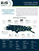 With over 1,000 employees, EIS performs a full suite of environmental consulting, abatement, decontamination, remediation and other environmental and specialty infrastructure services across the United States.