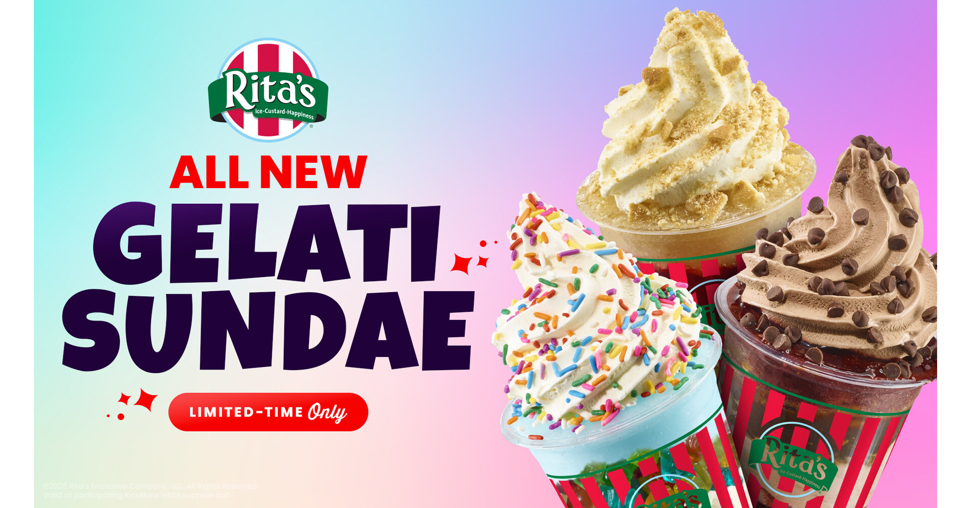 Rita's Italian Ice Levels Up Its Iconic Gelati with New Gelati Sundae