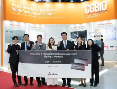 CGBIO signs an exclusive supply agreement with Neuva Era for FACETEM in Singapore and Malaysia at KIMES 2026. CGBIO signs an exclusive supply agreement with Neuva Era for FACETEM in Singapore and Malaysia at KIMES 2026.