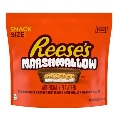 New, limited edition Reese's Marshmallow Cups feature a layer of marshmallow filling with a classic peanut butter layer. Marshmallow has been one of the top requested flavors by fans on social media.