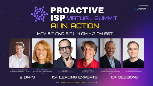 The first-ever Proactive ISP Virtual Summit will take place May 5-6 from 11 a.m. to 2 p.m. Eastern.