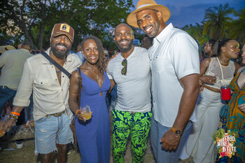 Founder Marcos Rodriguez (right) and feters enjoying the vibes