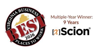xScion Solutions Named a Best Place to Work in Virginia for the 9th Year, Driven by Its People and RegTech Expertise