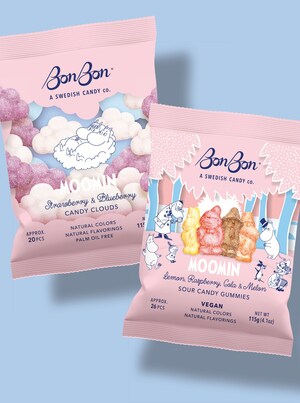 BonBon Swedish Candy Co. and Moomin Debut Two New Candies in a Global Collaboration Celebrating Joy and Acceptance