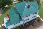 Elite Series Standing Seam metal roof in Forest Green.