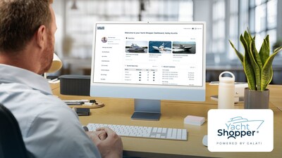 Example of Galati Yacht Sales dashboard for boat buyers and sellers
