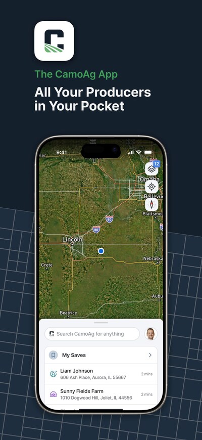 A screenshot of the new CamoAg app on the Apple App Store.