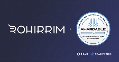 prweb.com - Rohirrim - Rohirrim's UnifiedAcquire™ Deemed 'Awardable' for DoW Work in the CDAO's Tradewinds Solutions Marketplace