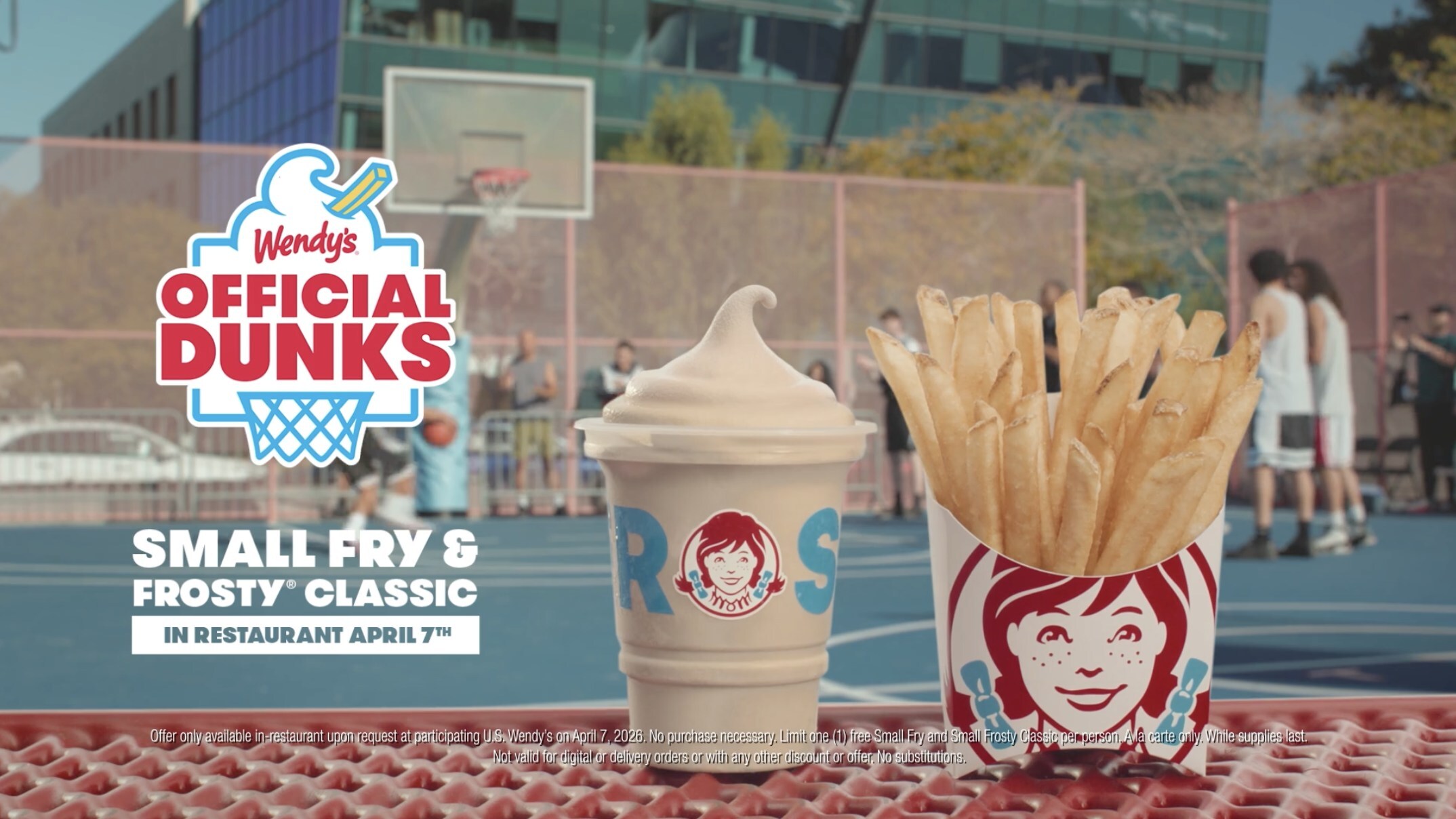 Wendy's is Giving Away Free Fries and Frosty on Tuesday, April 7 Thanks to One Iconic Slam Dunk