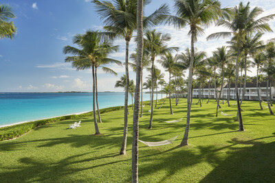 The Ocean Club, A Four Seasons Resort on Paradise Island, Bahamas is situated on a pristine stretch of white-sand, turquoise water beach, with three pools, Jean-Georges dining, spa, tennis, new padel courts and 107 rooms on 35 acres. The exclusivity and privacy of the Resort is a true hallmark.