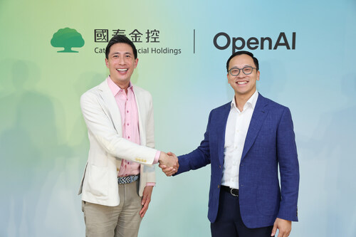 Cathay Financial Holdings announces a landmark long-term partnership with OpenAI, becoming the first financial institution in Taiwan to integrate advanced AI at this scale across research, deployment, and governance. (Resource: Cathay Financial Holdings) (PRNewsfoto/Cathay Financial Holdings)