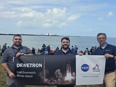 DEWTRON Team at the Artemis II launch