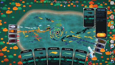 Screenshot of black hole fishing game Screenshot of black hole fishing game