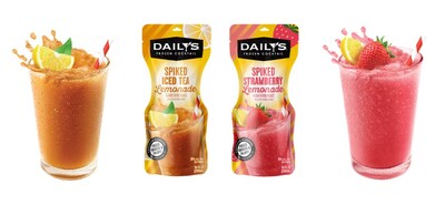 Daily's Cocktails Frozen Spiked Iced Tea Lemonade and Daily's Cocktails Frozen Spiked Strawberry Lemonade