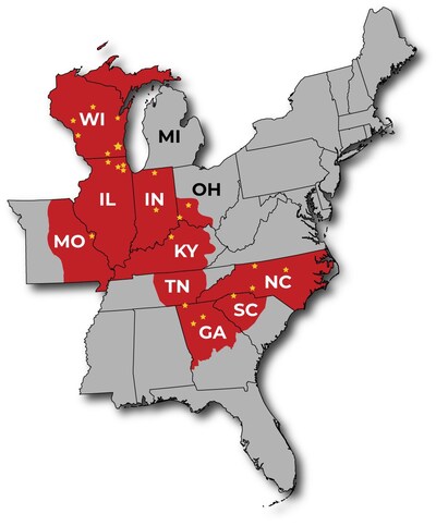 Wolter Inc Coverage Map