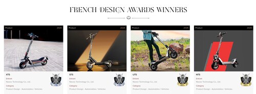NAVEE’s XT5, ST5, UT5 and NT5 listed as winners at 2026 French Design Awards