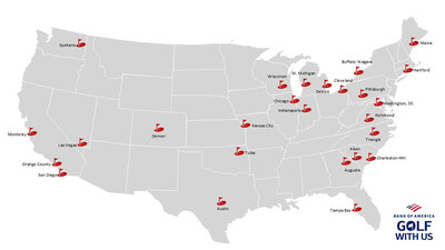 Bank of America will host Golf with Us clinics in cities across the U.S.