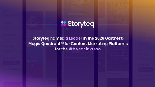 Storyteq named a Leader in 2026 Gartner® Magic Quadrant™ for Content Marketing Platforms. Storyteq named a Leader in 2026 Gartner® Magic Quadrant™ for Content Marketing Platforms.