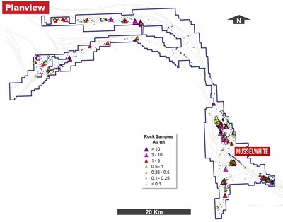 Figure 4: Plan View MSW Regional Compilation (CNW Group/Orla Mining Ltd.)