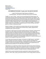 Liberty Fund Announces Sir Niall Ferguson as Recipient of The 2026 George F. Will Award for Advancing Liberty and the Free Society