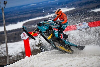 Jordan Lebel, Ski-Doo pro racer, claimed Saturday’s win in dominant fashion at the Duluth Snocross National. (CNW Group/BRP Inc.) Jordan Lebel, Ski-Doo pro racer, claimed Saturday’s win in dominant fashion at the Duluth Snocross National. (CNW Group/BRP Inc.)
